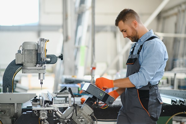 Professionista si occupa della manutenzione dei macchinari.